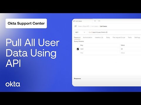 How to Pull All User Data Using Okta API | Okta Support