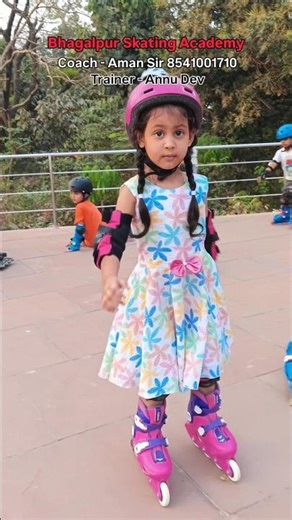 Cute Girl Skating 🥰✨❤️. Bhagalpur Skating Academy 📍#shorts#skating#ads freestyle #viral#skates#image