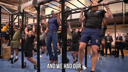 RFK Jr. and Pete Hegseth do the Pete and Bobby Challenge with marines: 50 pull-ups and 100 push ups in under 6 minutes. (edited) "Fit not fat. We are going to have a war fighting force with young men and women who are prepared to defend the nation." | CNSNews.com