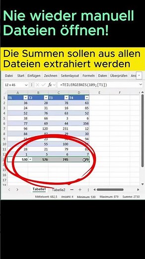 1 Klick statt 100 Dateien! 🤯 Excel verarbeitet ALLE Dateien automatisch!
