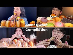 ASMR donut Compilation | No Talking | Only Bits | ASMR Mukbang | ASMR Food