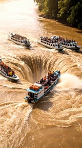 Passengers Panic as River Turns Into a Whirlpool! | Disaster Strucks