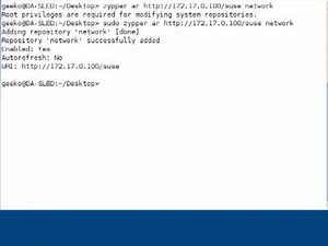 Linux : Managing Software Repositories With Zypper