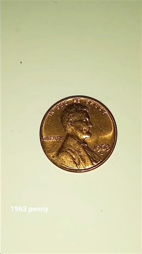 what is it worth? 1963 shiny penny #coin