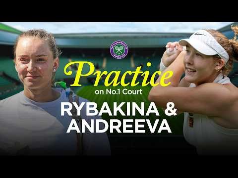 "Of course strawberries and cream" 🍓 | Elena Rybakina and Mirra Andreeva on No.1 Court | Mic'd Up 🎤
