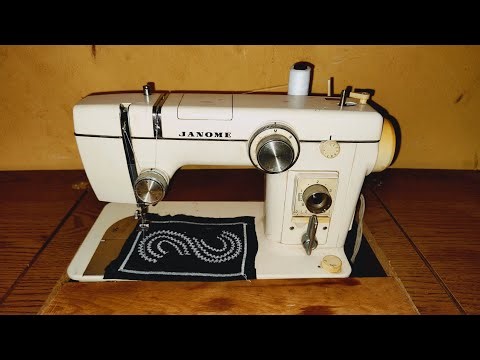 Embroidery/decorative design on the Janome sewing machine