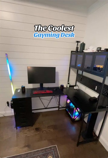 The Coolest LED Gaming Desk: Roomy and Stunning
