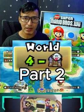 New Super Mario Bros. Wii I World 4 - Ghost house Part 2 I Todas moedas de Estrela I JMarc