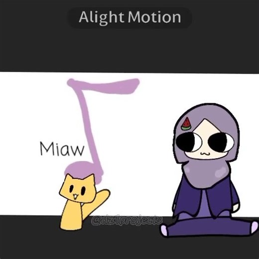 Meow meow meow.... | #alightmotion #meowsadsong #animation