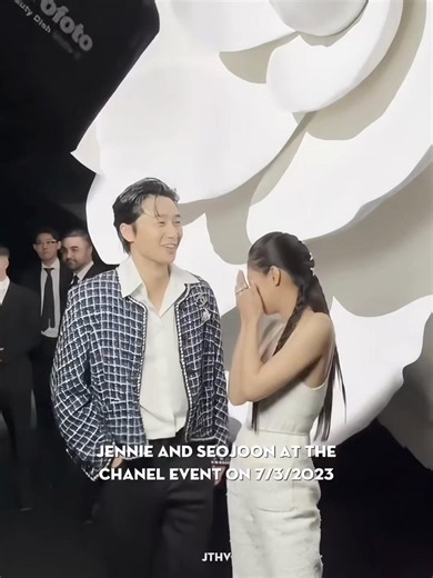 It seems like Jennie is quite close with Seo-joon from Taehyung Wooga Squad #taehyung #jennie #taennie #seojoon