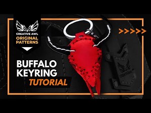 PDF PATTERN - Making a leather buffalo skull keyring