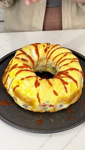 All in one pan breakfast is so easy Justine makes an easy breakfast in her bundt pan. This original video was produced by Justine and Allie Can cook, Network Media and Justine Kameron. | Whisk Takers