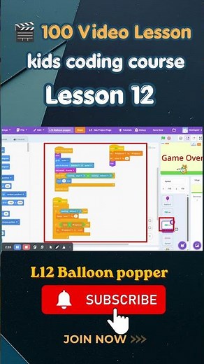 scratch tutorial for beginners | How to Make a Balloon Pop Game in Scratch | Easy Tutorial #scratch