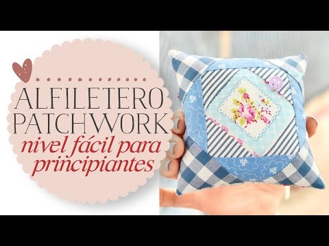 Easy Patchwork Pincushion for Beginners - In 30-45 Min - Step by Step Tutorial