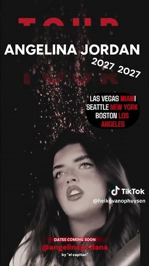 NEW: Angelina Jordan's US-Tour 2027 (promo) #angelinajordan #reaction #new #viral #fyp #love #live