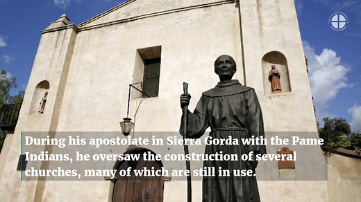 St. Junípero Serra, the patron Saint of California, lived his life in radical service to others, founded countless missions in California, and went to great lengths to spread the Gospel to all he met. He was canonized in Washington, DC in 2015 by Pope Francis. | United States Conference of Catholic Bishops
