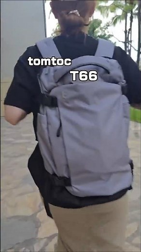 [A backpack that opens wide, perfect for traveling with children] ~tomtoc T66 Travel Backpack~ #P...