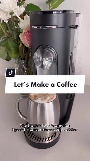 Keep calm and drink homemade cappuccinos. ☕️ The Ninja Single-Serve Grounds & Pods Specialty Coffee Maker unlocks all your coffeehouse favorites in one compact machine. Shop our bio today. #NinjaCoffee #NinjaCoffeeMaker