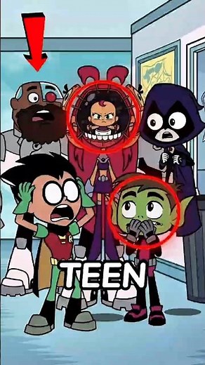 Starfire Isn't a Teen... She's a Baby?! #shorts