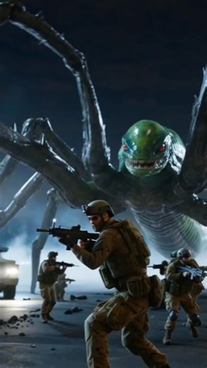 An alien creature ATTACKED a military base #monster #video #trending | Ufo Ufos