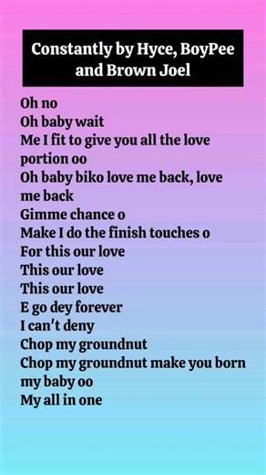 Constantly Lyrics Video with Singing Overlay