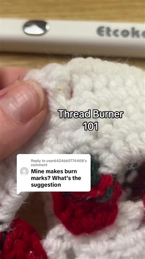 Replying to @user6424660774408 how to get the best results with your thread burner by @Caydo #threadburner #yarntok #crochet #knitting #crochettok