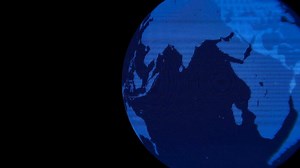 Download globe earth a black backdrop. Perfect for science, space, geography, and educational concepts in design projects. for free