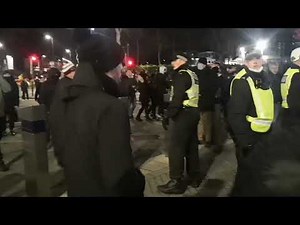 West Ham V Tottenham Fans | Hooligans Scrap outside Tottenham Stadium