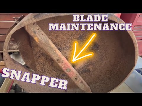 Snapper Riding Mower Blade change