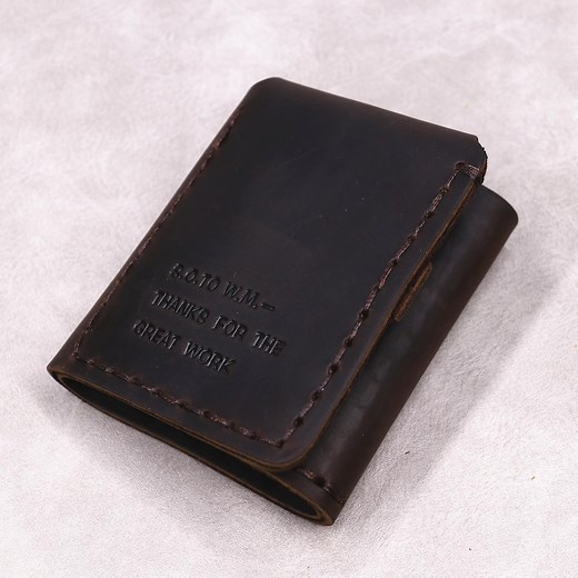 The Secret Life of Walter Mitty Wallet - Trifold - Full Grain Leather - Gift for Men - Etsy