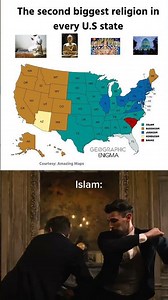 The 2nd Largest Religion in Every U.S. State 🇺🇸🗺️ | Religion Map of America