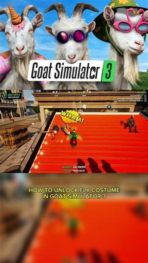 How to complete exterminator and unlock the fly costume in Goat Simulator 3 #goatsimulator3 #shorts