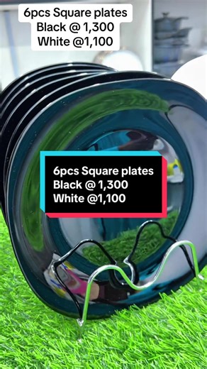 6pcs Square plates Black @ 1,300 White @1,100 #mayanethub #fyp #plate
