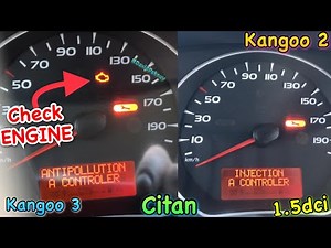 Рено Кенго 2 INJECTION A CONTROLER. ANTIPOLLUTION A CONTROLER. Renault Kangoo DF647 fault. 1.5 dci.