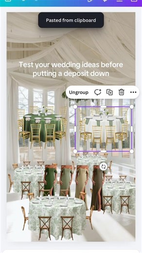 My Wedding Design Template lets you test your plans BEFORE hitting checkout! 💍