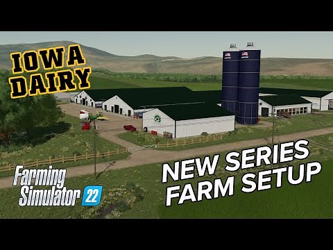 Setting up our NEW Dairy Farm on UMRV (Upper Mississippi River Valley) by DJ Modding! - FS22