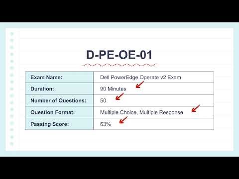 Dell PowerEdge Operate v2 Exam (D-PE-OE-01) Practice Questions with Explanations