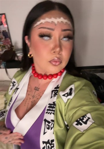 Fem Gyomei Himejima 💚 #gyomeihimejima #demonslayer #cosplay #halloween #fyp