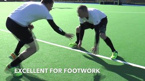 This is a fun footwork 👣exercise to do together: knee tags! Good for coordination too! #footwork | Inside Hockey