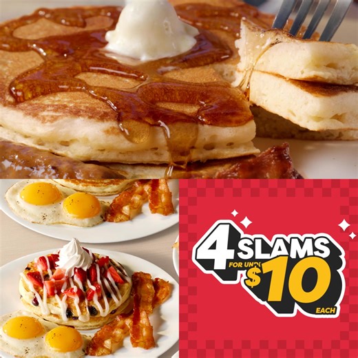 4 Slams for under $10 each! All summer long at Denny's. What are you waiting 4? | Denny's