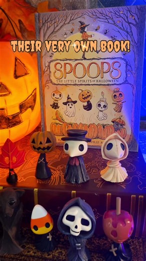 Spoops: The Little Spirits of Halloween ! 🎃🕯️ on Instagram: "So excited for everyone to read Spoops releasing August 12th! Art by @laurieaconleyart! I hope when you read this, it feels like the Halloween special that never was! Something from another time for all those spooky, cozy souls out there who felt most themselves on Halloween! #TheSpoops"