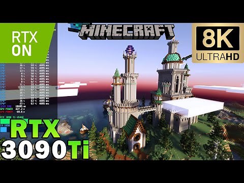 ►Minecraft RTX in 8K | Ray Tracing | RTX 3090 Ti | Ultra Graphics | DLSS