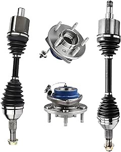 ALLCOMBO [FWD] Front CV Axle and Wheel Bearing Hub for 2005 2006 2007 2008 2009 Buick Allure Lacrosse, 2000 2001 2002 2003 2004 2005 Century, 1998 1999 2000 2001 2002 2003 2004 Regal Replacement