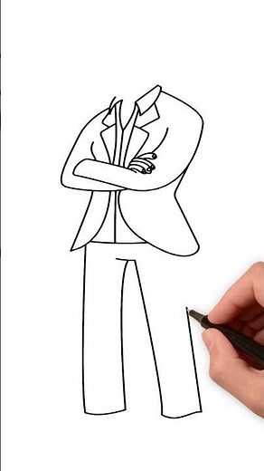 Easy Man Drawing for Kids 🎨 | How to Draw Step by Step | KidsTube