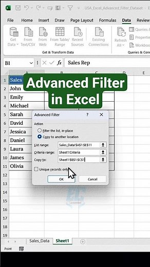 Excel Advanced Filter Trick Most People Don’t Know