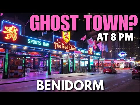 Benidorm Strip at 8PM – A TOTAL GHOST TOWN?!