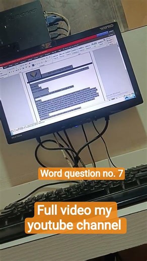 Word question no.7#emotional #microsoftoffice #mscit
