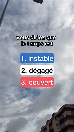 🇫🇷 Français B1 : parler de la météo