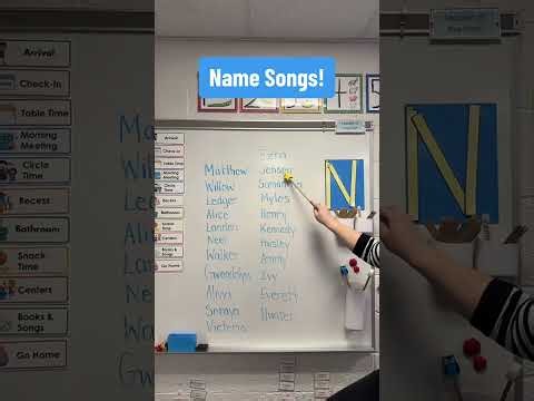 Name songs are one of my favorite ways to help preschoolers learn to spell their names