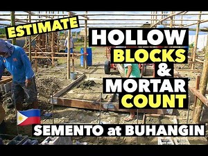 PAANO MAG-COMPUTE NG HOLLOW BLOCKS at MORTAR MIX | ESTIMATE